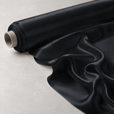 Mulberry Pure 100% Silk 22 Momme Luxury Bridal Fabric - Black