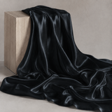 Mulberry Pure 100% Silk 22 Momme Luxury Bridal Fabric - Black