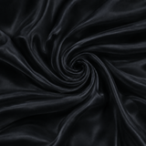 Mulberry Pure 100% Silk 22 Momme Luxury Bridal Fabric - Black