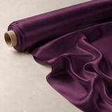 Mulberry Pure 100% Silk 22 Momme Luxury Bridal Fabric - Deep Berry