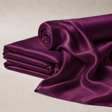 Mulberry Pure 100% Silk 22 Momme Luxury Bridal Fabric - Deep Berry