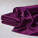 Mulberry Pure 100% Silk 22 Momme Luxury Bridal Fabric - Deep Berry