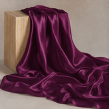 Mulberry Pure 100% Silk 22 Momme Luxury Bridal Fabric - Deep Berry