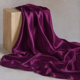 Mulberry Pure 100% Silk 22 Momme Luxury Bridal Fabric - Deep Berry
