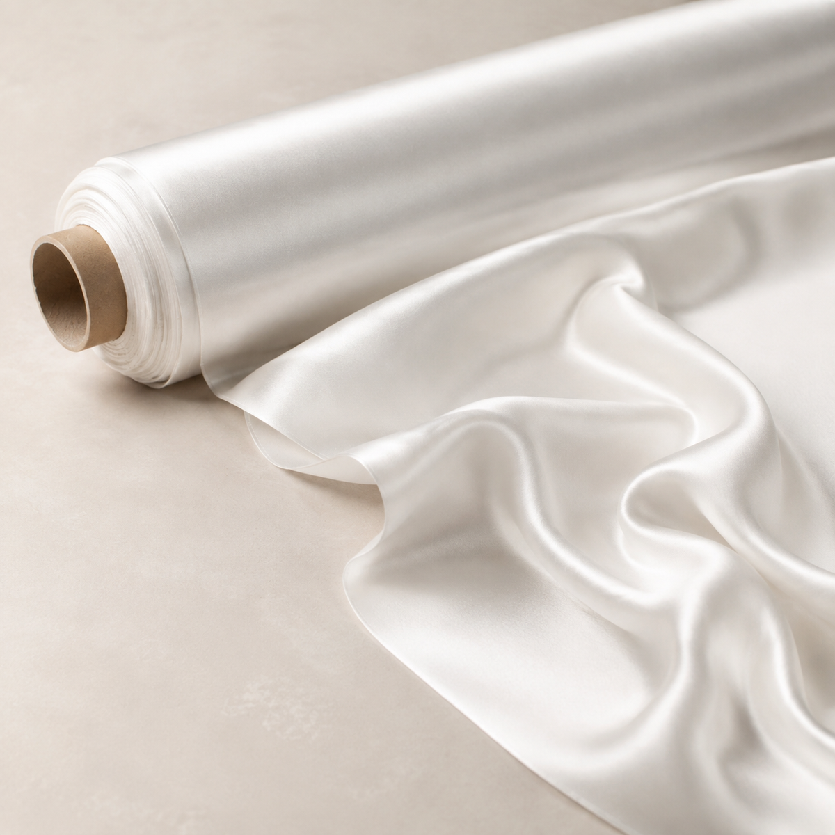 Mulberry Pure 100% Silk 22 Momme Luxury Bridal Fabric - Ivory