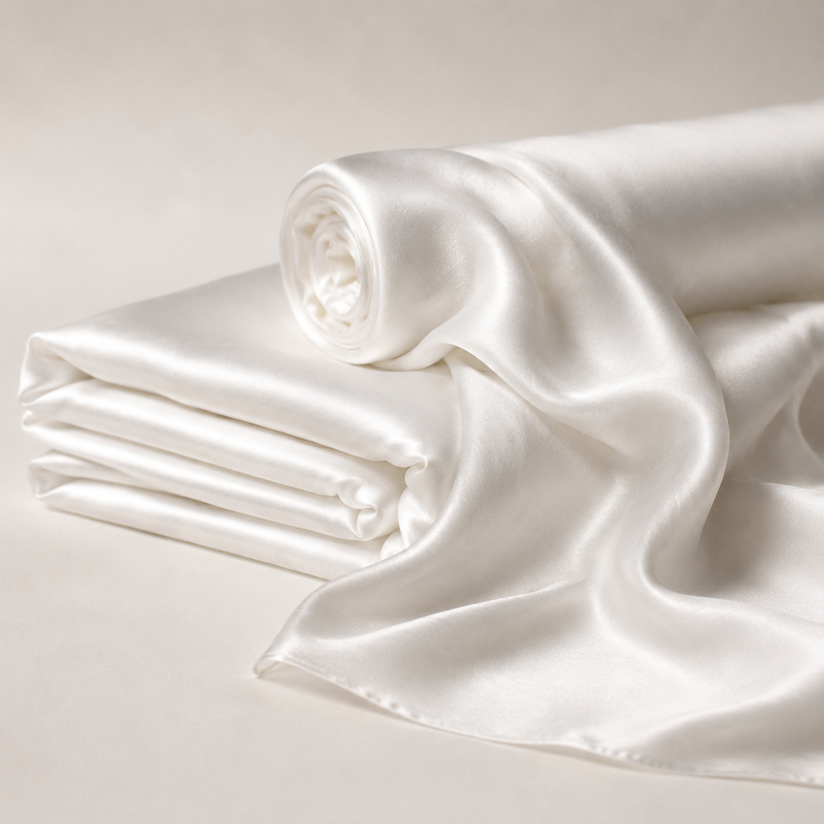 Mulberry Pure 100% Silk 22 Momme Luxury Bridal Fabric - Ivory