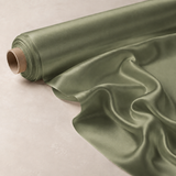 Mulberry Pure 100% Silk 22 Momme Luxury Bridal Fabric - Light Olive