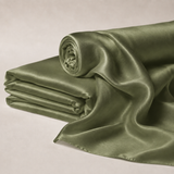 Mulberry Pure 100% Silk 22 Momme Luxury Bridal Fabric - Light Olive