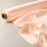 Mulberry Pure 100% Silk 22 Momme Luxury Bridal Fabric - Light Peach