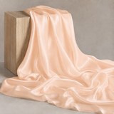 Mulberry Pure 100% Silk 22 Momme Luxury Bridal Fabric - Light Peach