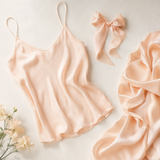 Mulberry Pure 100% Silk 22 Momme Luxury Bridal Fabric - Light Peach