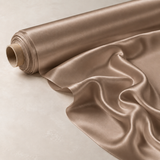 Mulberry Pure 100% Silk 22 Momme Luxury Bridal Fabric - Mocha