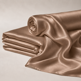 Mulberry Pure 100% Silk 22 Momme Luxury Bridal Fabric - Mocha
