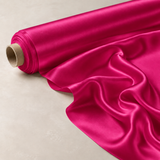 Mulberry Pure 100% Silk 16 Momme Luxury Bridal Fabric - Raspberry