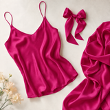 Mulberry Pure 100% Silk 16 Momme Luxury Bridal Fabric - Raspberry
