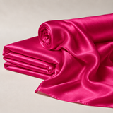 Mulberry Pure 100% Silk 16 Momme Luxury Bridal Fabric - Raspberry
