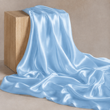 Mulberry Pure 100% Silk 22 Momme Luxury Bridal Fabric - Sky Blue