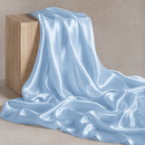 Mulberry Pure 100% Silk 22 Momme Luxury Bridal Fabric - Sky Blue