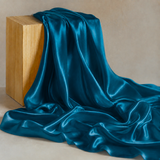 Mulberry Pure 100% Silk 22 Momme Luxury Bridal Fabric - Turquoise