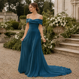 Mulberry Pure 100% Silk 22 Momme Luxury Bridal Fabric - Teal Blue