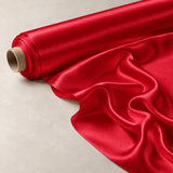 Mulberry Pure 100% Silk 16 Momme Luxury Bridal Fabric - Valentine Red