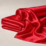 Mulberry Pure 100% Silk 16 Momme Luxury Bridal Fabric - Valentine Red
