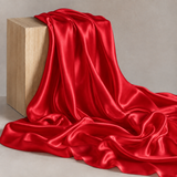 Mulberry Pure 100% Silk 16 Momme Luxury Bridal Fabric - Valentine Red