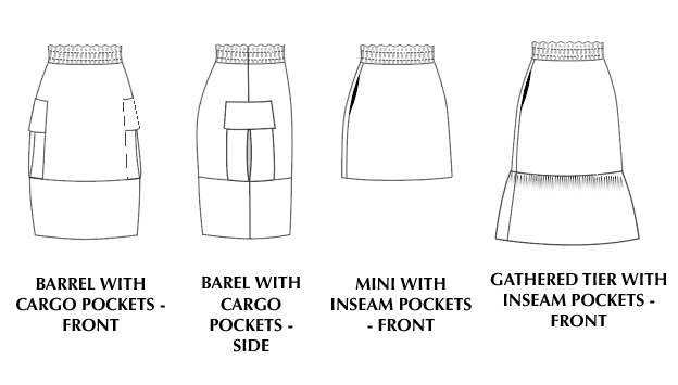 Nox Skirt Sewing Pattern Size 8-28 - By Sew Different