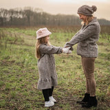 Ophelia Boucle Tweed Yarn Dyed Coating Jacketing Fabric - Beige Grey Melange