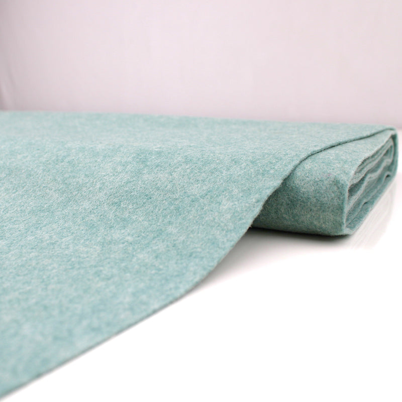 Oscar Wool Mix Felt Craft Fabric - Marl Jade