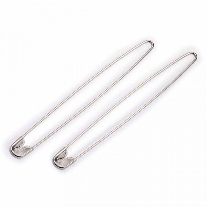 Prym Stitch Holders Safety Pins Stainless Steel 135mm in Silver Colour - 081290