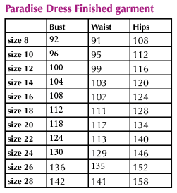 Paradise Dress Sewing Pattern Size 8-28 - By Sew Different
