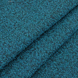 Boucle Tweed Coating Petrol Upholstery Home Furnishing Fabric Teal