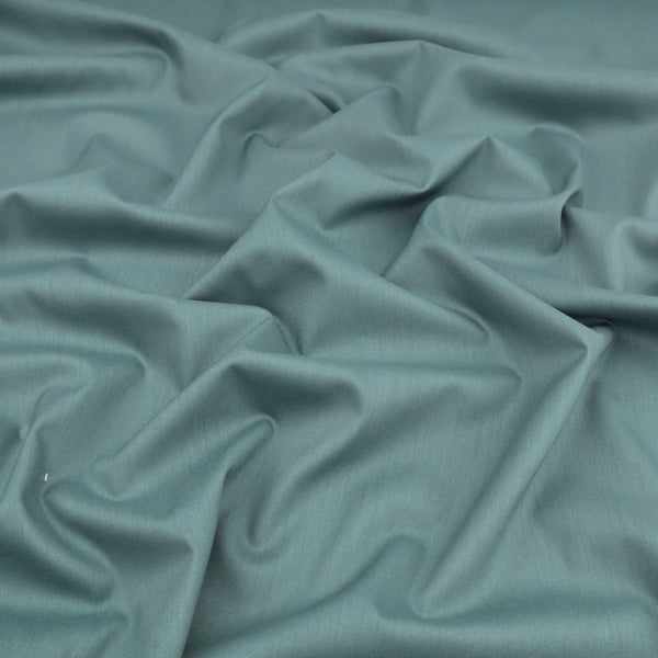 Plain Cotton Viscose Dressmaking Fabric - Petrol