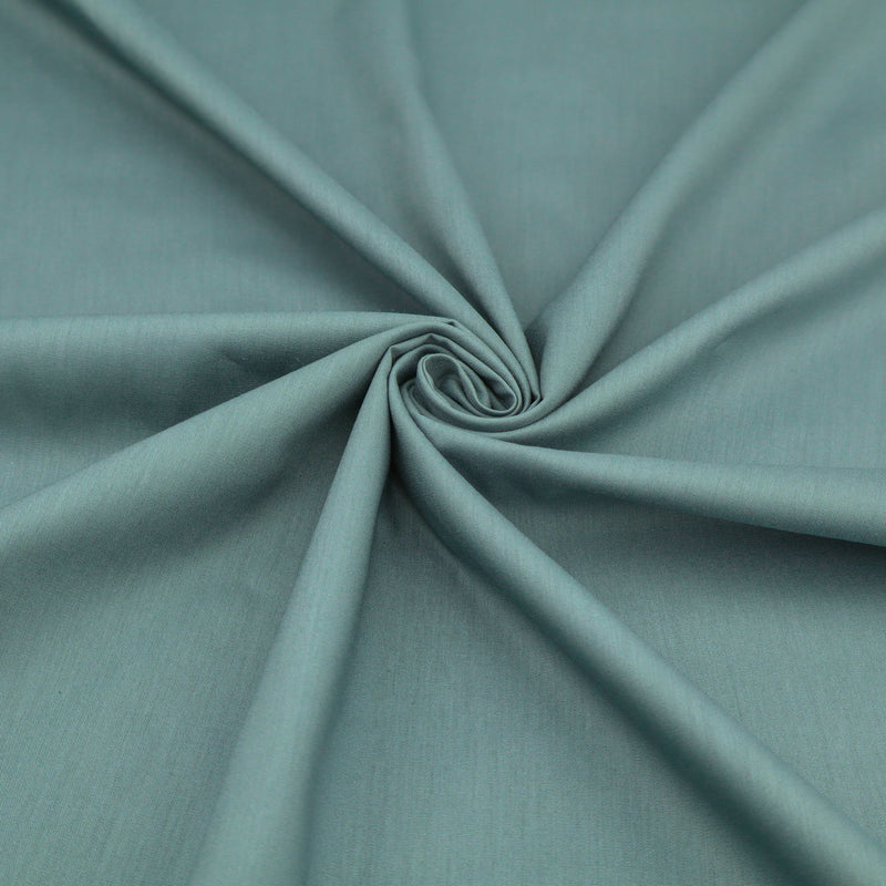 Plain Cotton Viscose Dressmaking Fabric - Petrol