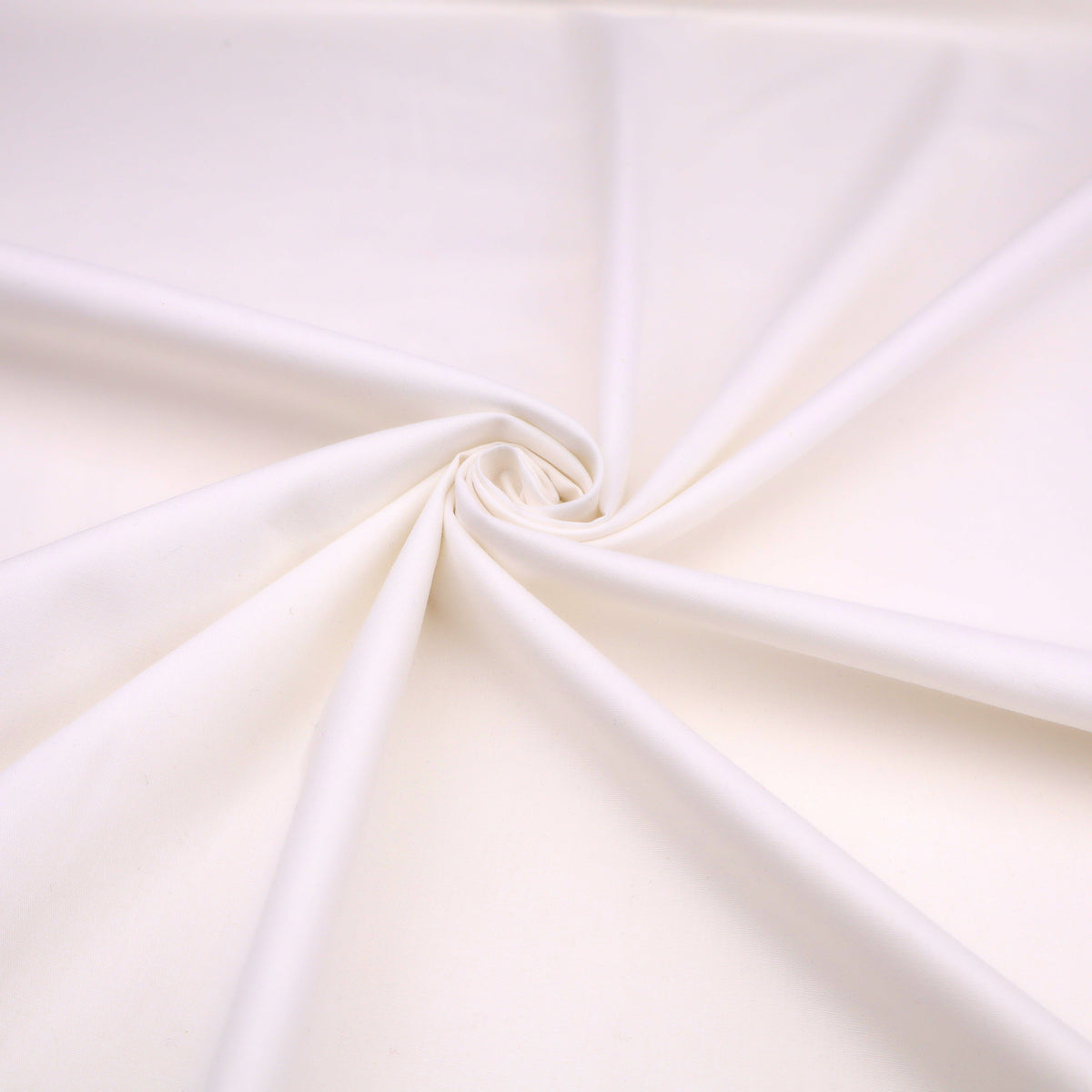 Plain Cotton Viscose Dressmaking Fabric - White