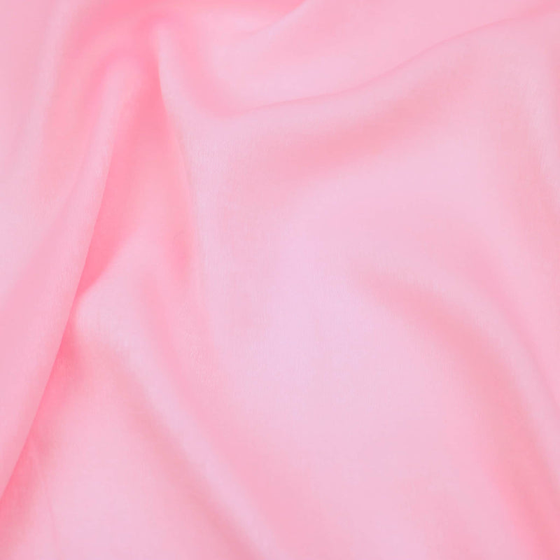 French Plain Silk Velvet Satin - Baby Pink