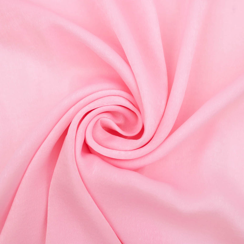 French Plain Silk Velvet Satin - Baby Pink