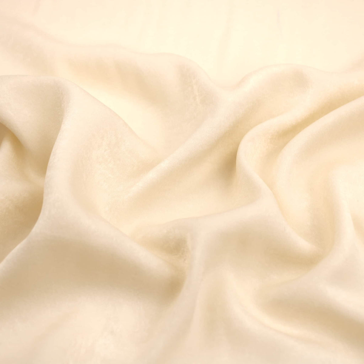 French Plain Silk Velvet Satin - Champagne