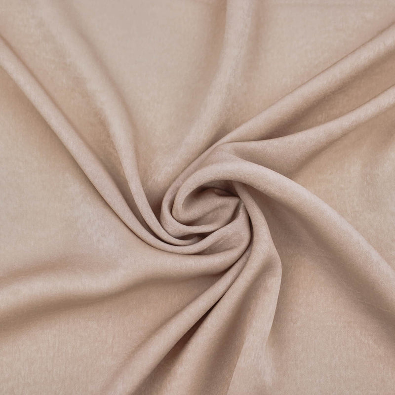 French Plain Silk Velvet Satin - Nude