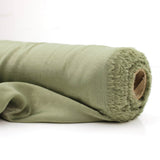 French Plain Silk Velvet Satin - Sage Green