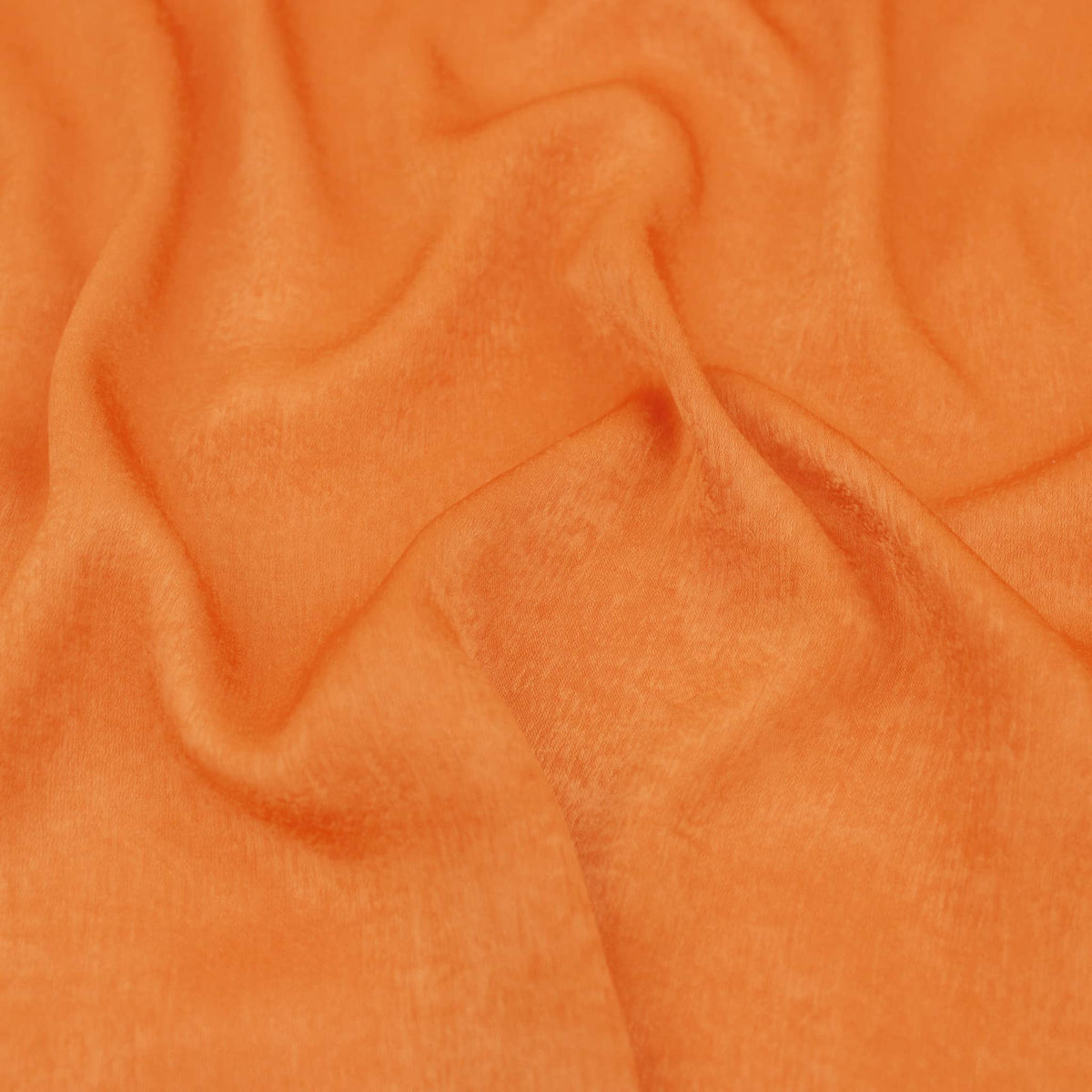 French Plain Silk Velvet Satin - Terracotta