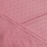 Pointelle Diamond Cotton Jersey - Rose Pink