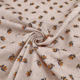 Printed Cotton Canvas Panama Light Upholstery Fabric - Bumblebees