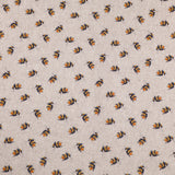 Printed Cotton Canvas Panama Light Upholstery Fabric - Bumblebees