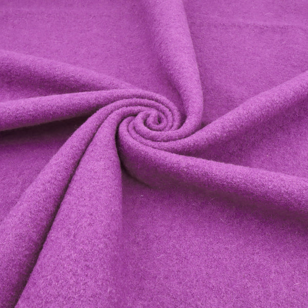 Pure Boiled Wool Coating Fabric - Dewberry