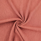 Plain Solid Rayon Crinkle Seersucker - Rust