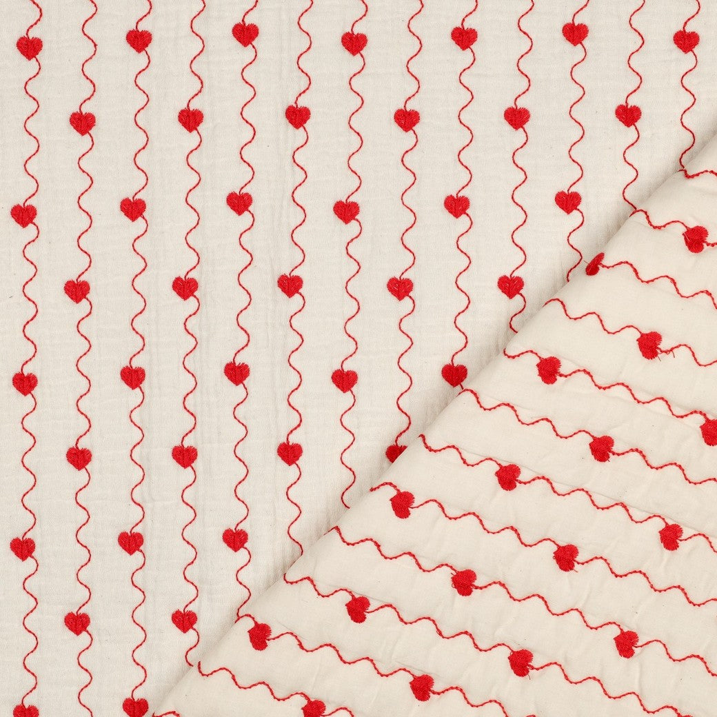 Ivory Red Hearts