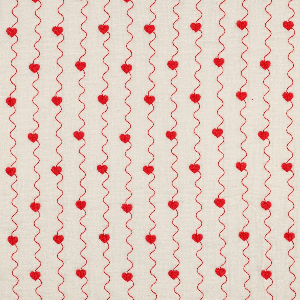 Ivory Red Hearts