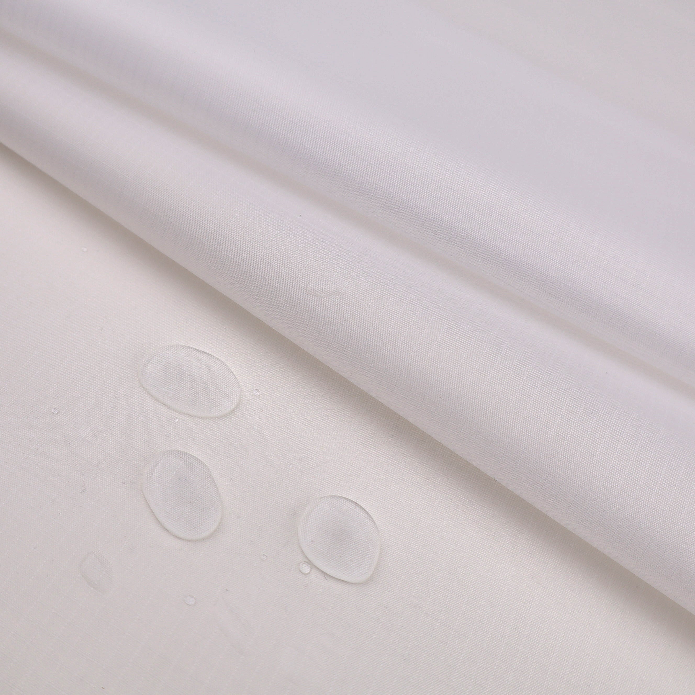 RipStop Water Repellant Tear Resistant Light Outdoor Fabric - White ...